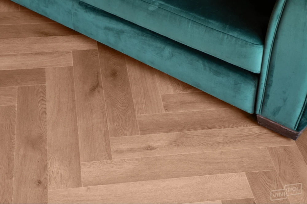 Кварц-винил SPC Vinilam VinilPol Herringbone 7 мм Паркет Пикассо 1.355 м2
