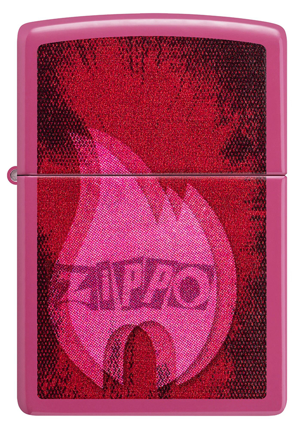 Зажигалка ZIPPO Pulse с покрытием Frequency, латунь/сталь, малиновая, глянцевая, 38x13x57 мм, шт