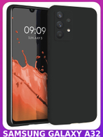 Мягкий Soft Touch чехол из силикона для SAMSUNG GALAXY A32 4G (не 5G!) с бархатной подкладкой