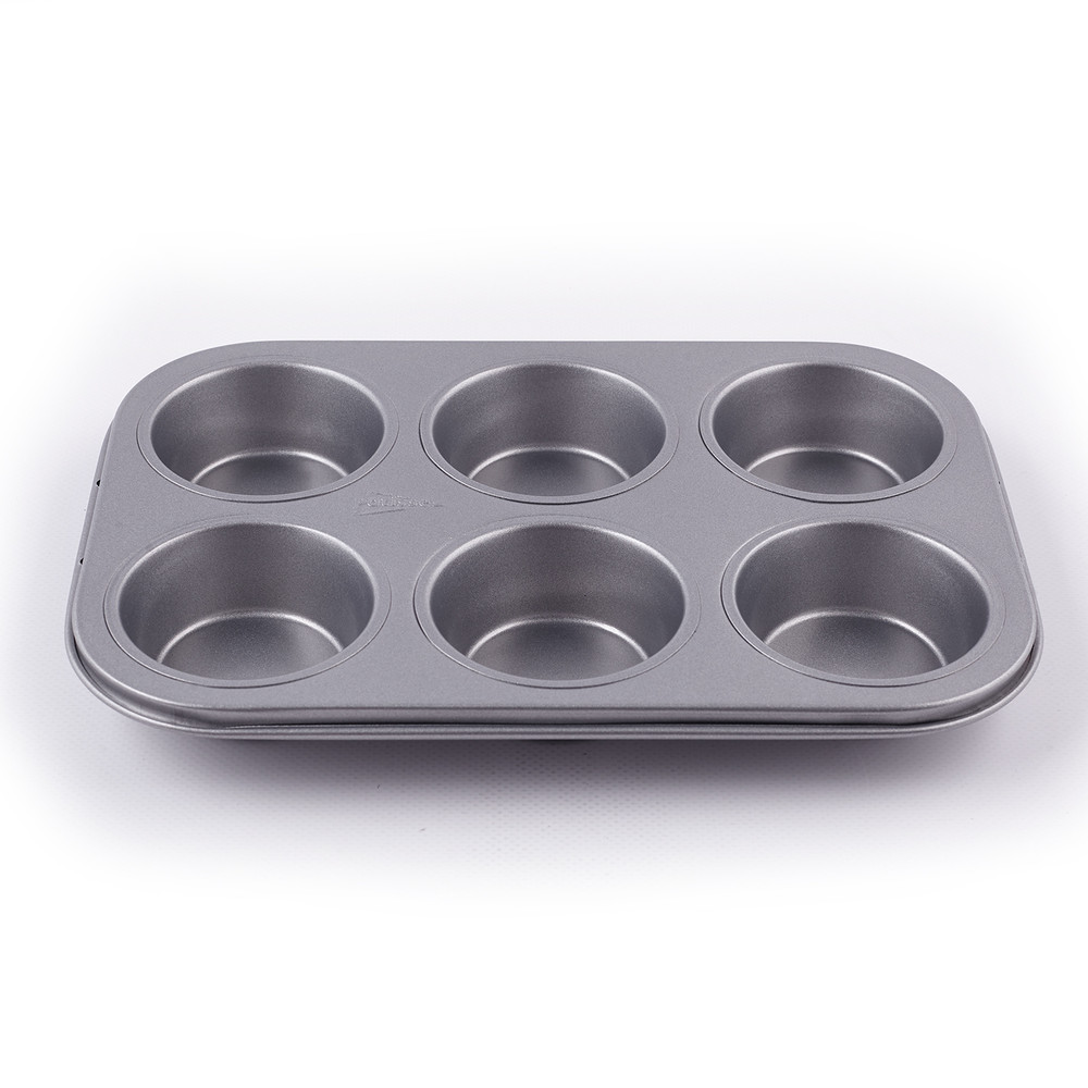Форма для маффинов на 6 шт Patisse Silver 27х18х2.5 см