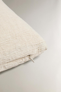 ZARA HOME ОДНОТОННЫЙ ЧЕХОЛ ДЛЯ ДЕКОРАТИВНОЙ ПОДУШКИ, ЭКРЮ