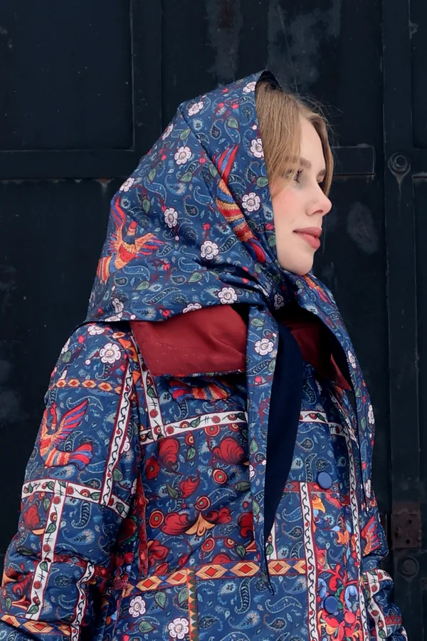 Косынка утепленная "Масленица"