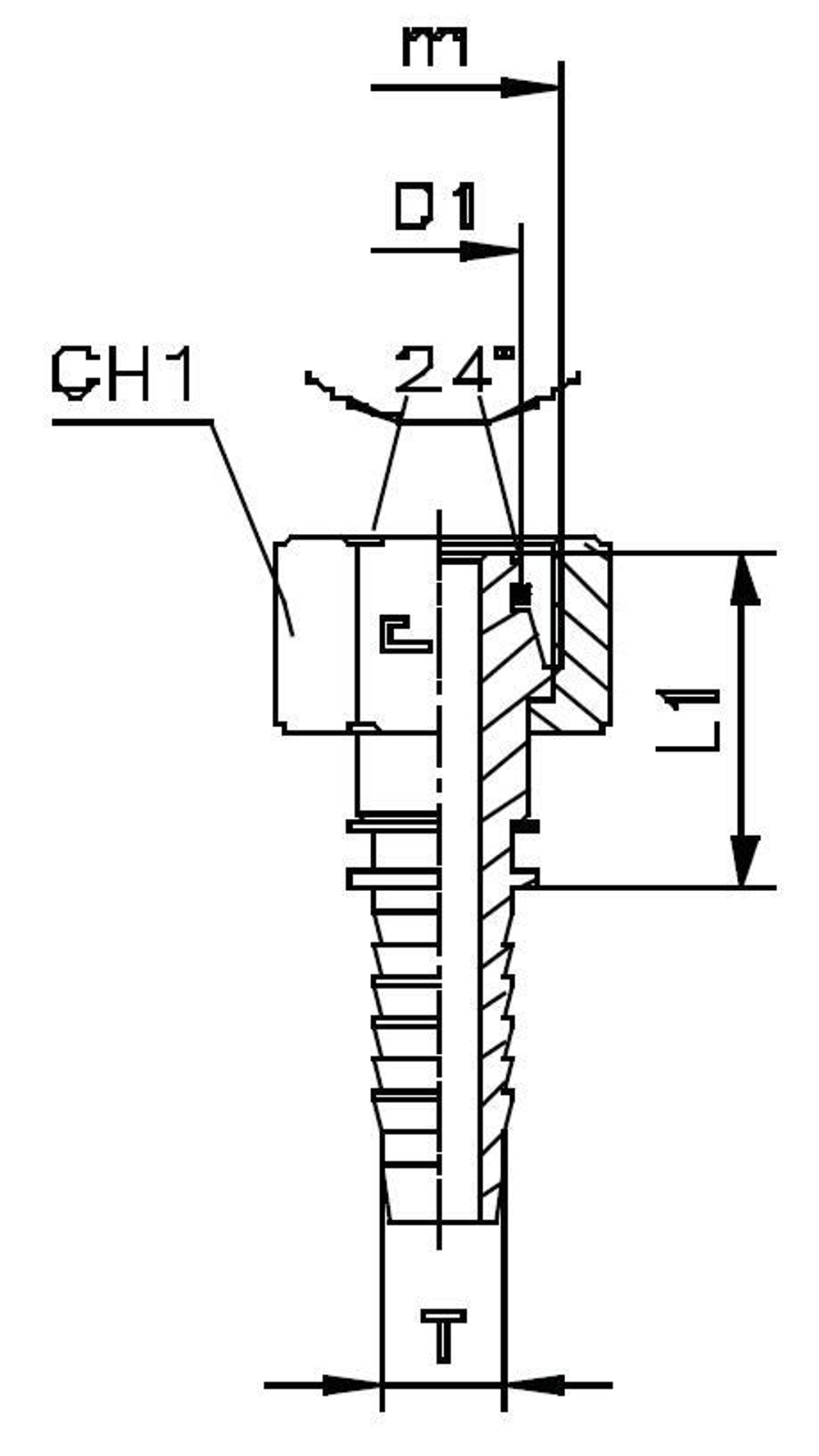 Фитинг DN 32 DKO-S (Г) 52x2 38