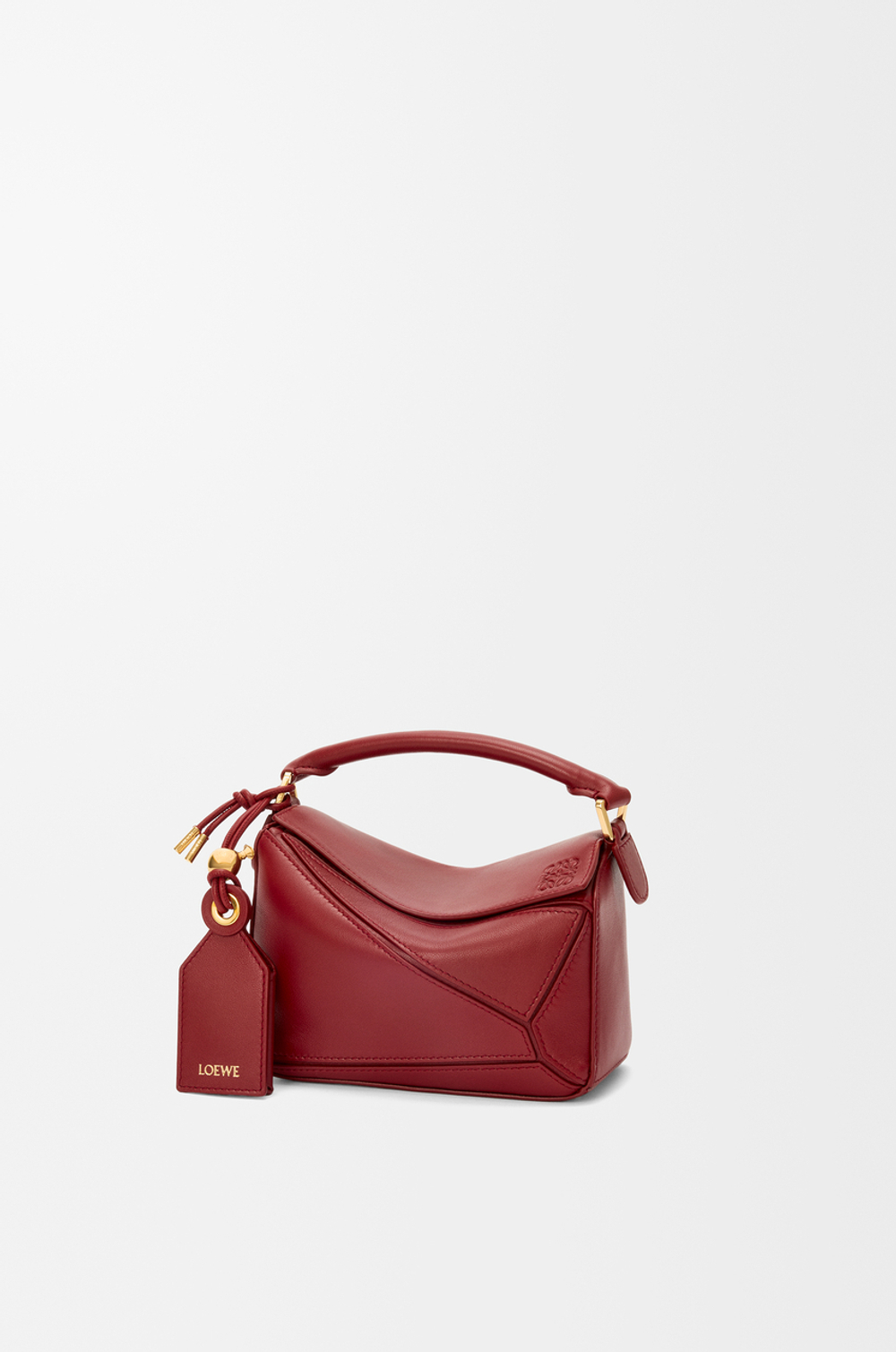 Loewe Сумка-мини Puzzle Featherlight из овечьей кожи наппа, красный