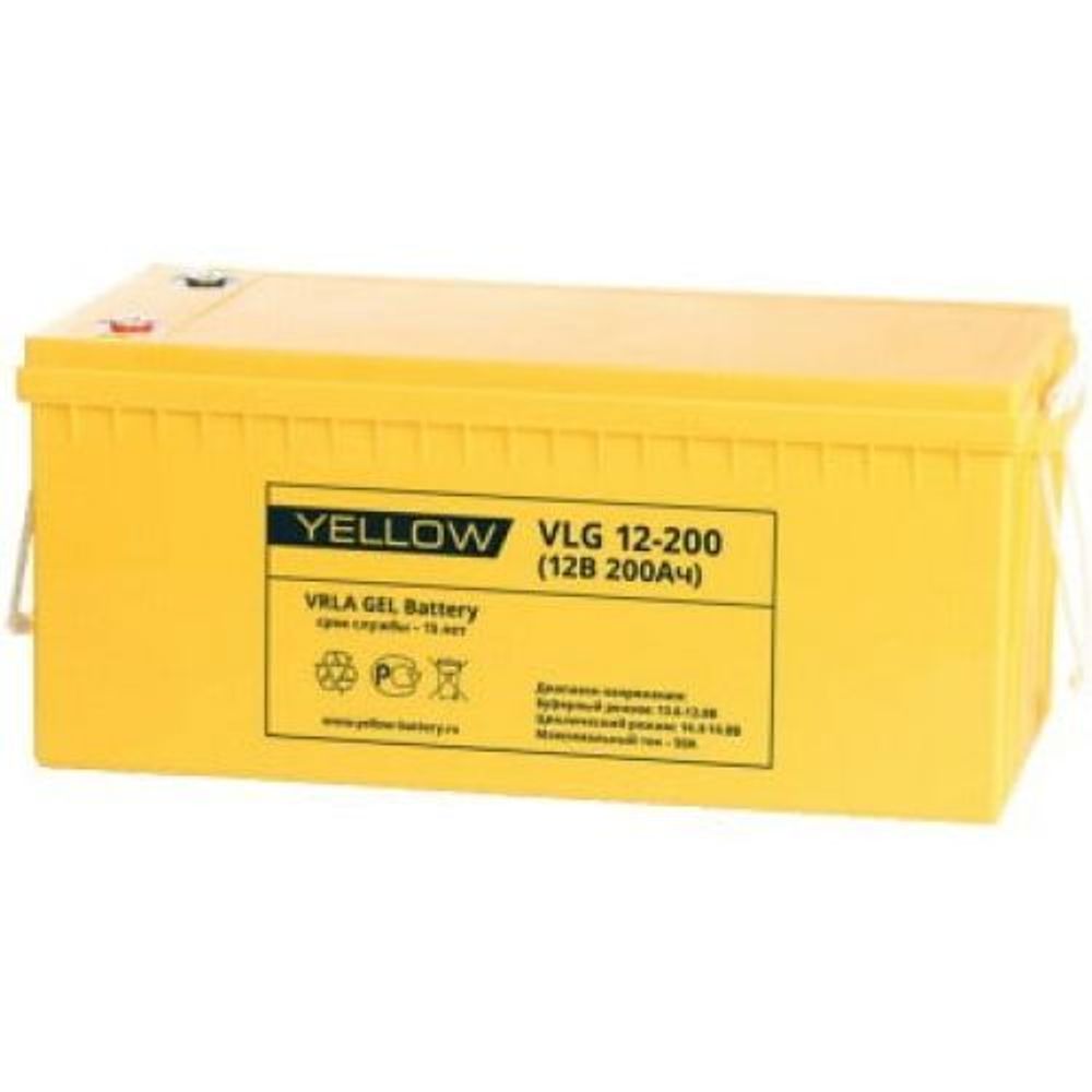 Аккумулятор YELLOW VLG 12-200 Solar - AGM ( 12В / 200Ач ) Аккумулятор YELLOW VLG 12-200 Solar - AGM ( 12В / 200Ач )