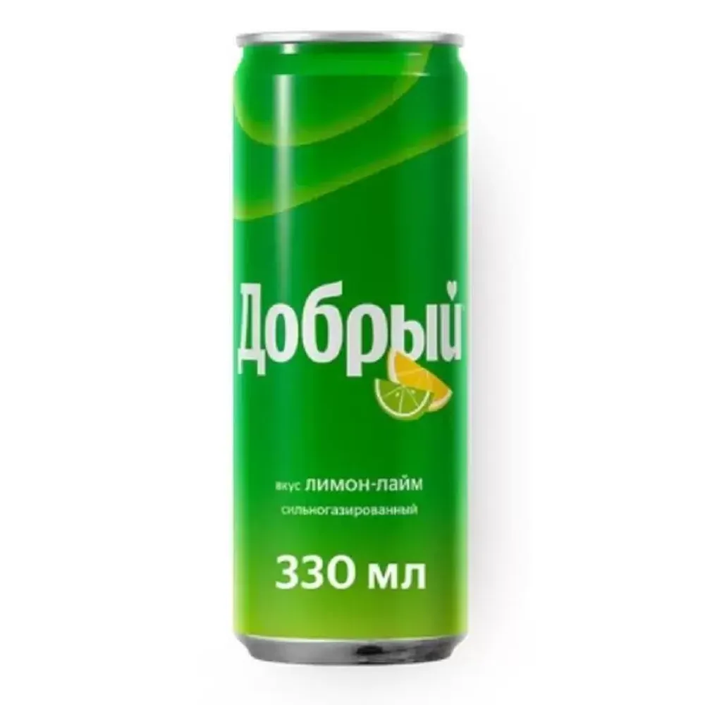 Напиток "Добрый" Лимон-Лайм, 0,33л*12