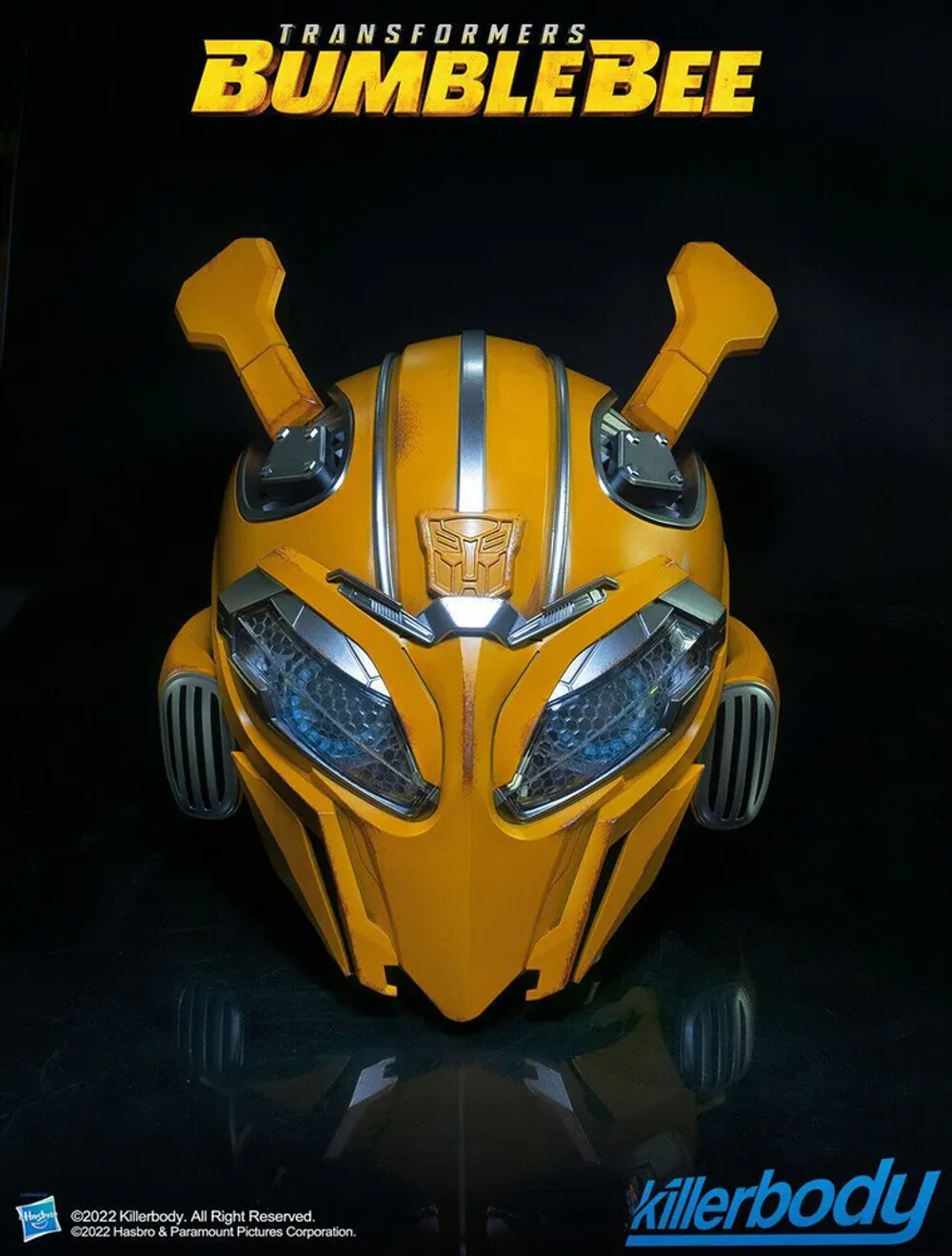 Шлем электронный трансформер Bumblebee. Игрушка-трансформер для ролевых игр и косплея Killerbody