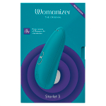 Бирюзовый бесконтактный клиторальный стимулятор 11,7см Womanizer Starlet 3 Turquoise WZ231SG8