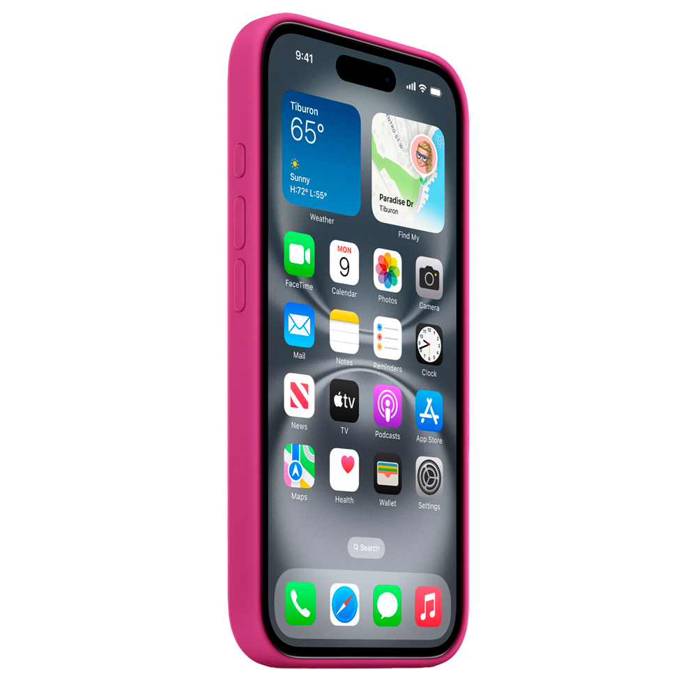 Силиконовый чехол с поддержкой MagSafe Apple Silicone Case для iPhone 16 Plus, Fuchsia (Фуксия)
