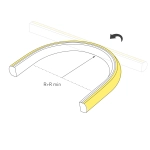 Лента герметичная MOONLIGHT-TOP-X320-11x7mm 24V Warm3000 (10 W/m, IP65, CSP, 5m, wire x2) (Arlight, Силикон)