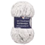 Пряжа Astra Premium (Астра Премиум) Артемида / уп.3 мот. по 100 г, 60 м, 17 белый/серый