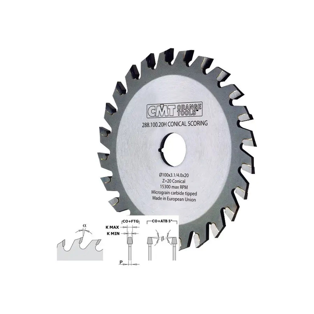 Диск пильный 120x20x3,1-4,0/2,5 5° CO+5°ATB Z=24 CMT 288.120.24H
