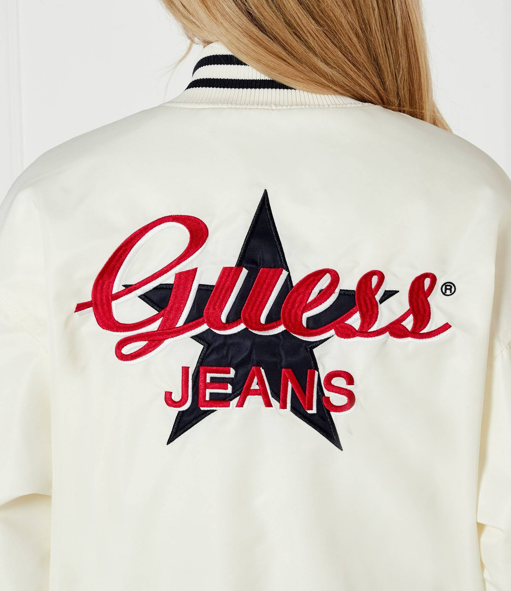 Куртка бомбер VARSITY Guess Jeans - белый(W5RL43 WHAA2)