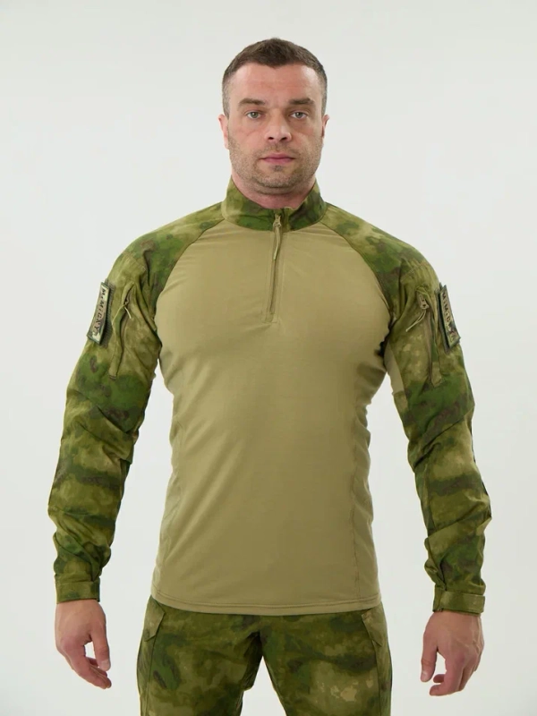 Рубашка тактическая боевая ТРОПИК ПРОФИ Кулмакс / рипстоп смесовый (PES65*COT35%), расцветка МУЛЬТИКАМ, мужская, MIMICRYA