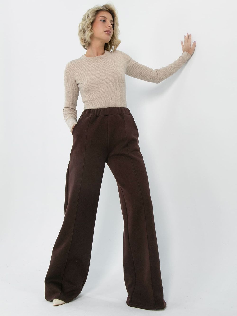 Брюки Теплый шарм (коричневые) Б16485-5М LT Collection