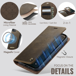 Чехол-кошелек CaseMe 2 in 1 MagSafe iPhone 16E