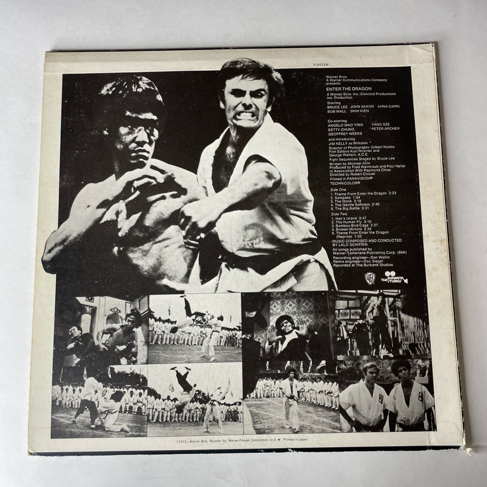 Винтажная виниловая пластинка LP Lalo Schifrin, Bruce Lee Брюс Ли Выход Дракона Enter The Dragon (Япония 1974) (Без Оби)