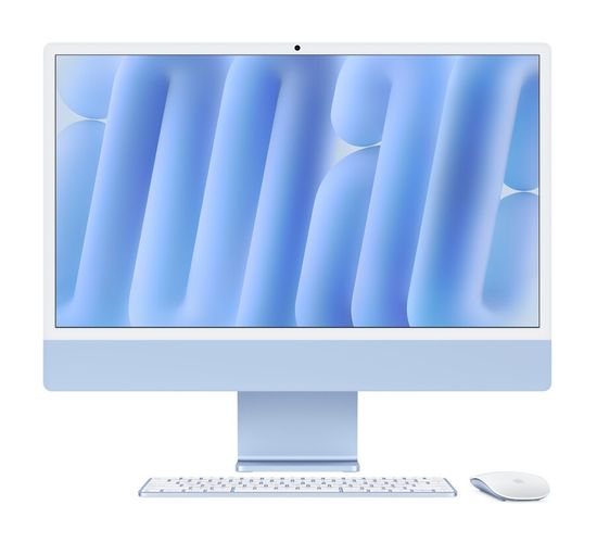 Моноблок Apple iMac 24 (2024) M4 16/256 ГБ Синий (MWUF3) 8C CPU / 8C GPU