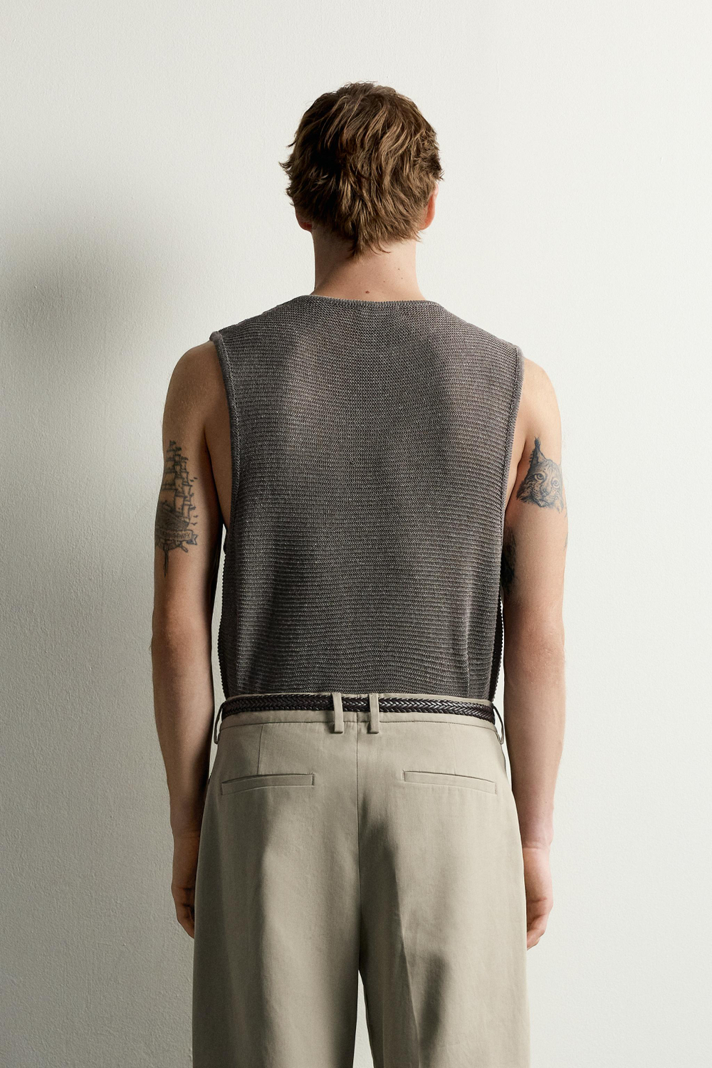 ТРИКОТАЖНЫЙ ТОП RELAXED FIT — ZARA