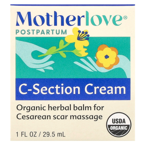 Motherlove, восстановление после родов, крем для ухода за кожей после кесарева сечения, 29,5 мл