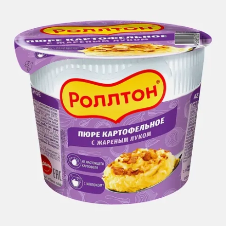 Пюре Роллтон с жаренным луком 40г