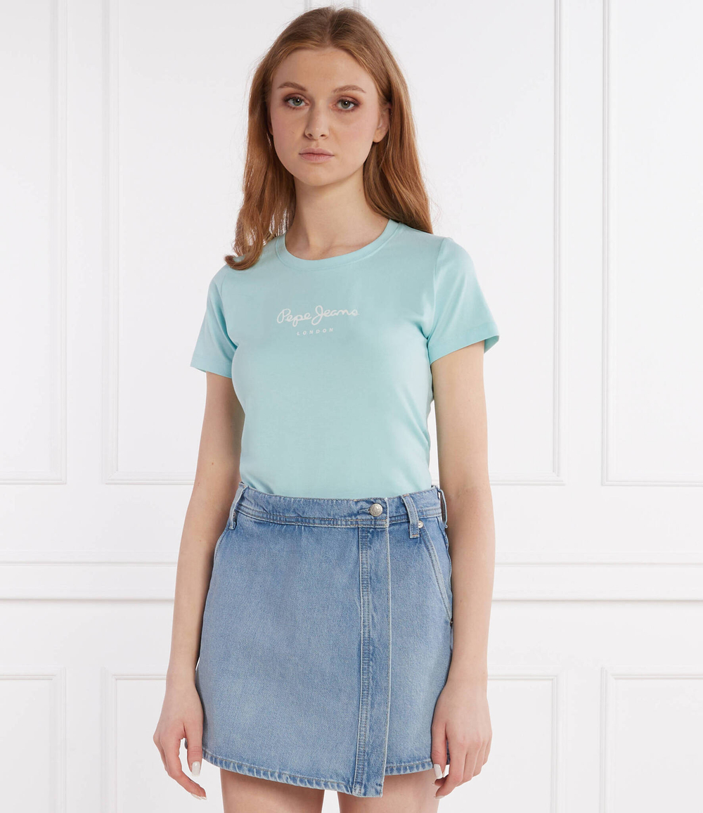 Футболка Pepe Jeans London - бирюзовый(PL505202)