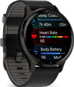 Смарт-часы Garmin Venu 3 Black c черным кожаным ремешком, 010-02784-52. Товар уцененный
