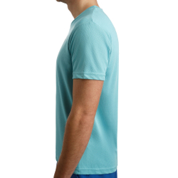 Мужское теннисное поло BIDI BADU Ted Tech T-Shirt Men - Light Blue