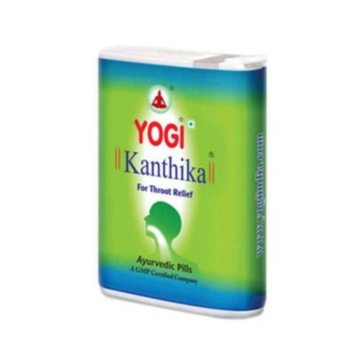 Драже травяное Yogi Kanthika Йоги Кантика драже от боли и отека в горле и при кашле 70 шт