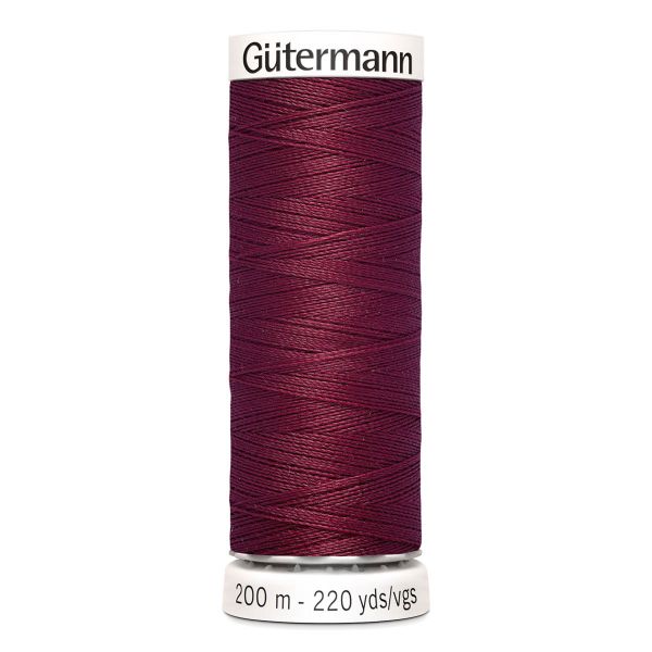 Нитки универсальные Gutermann Sew-all 100 (200 метров), 5 кат. | 375 красная слива