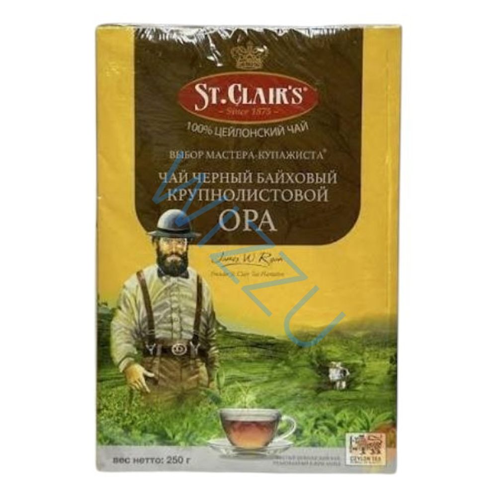 Чай Кларис ОПА черный круп. лист 250 гр
