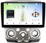 Магнитола для Ford Ranger 2, Mazda BT-50 2007-2011 (рамка серебро) - Teyes CC4L монитор 9" IPS, Android 14, Быстрая, Snapdragon 662, CarPlay, 4G SIM-слот