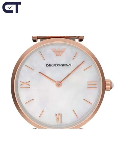Emporio Armani AR1683 Dress женские наручные часы — перламутровый циферблат и двухцветное оформление