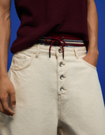 Мужские джинсовые бермуды barrel fit - BERSHKA