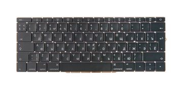 Клавиатура для MacBook Pro 13″ A1708 Late 2016 - Mid 2017 (Г-образный Enter, RUS)