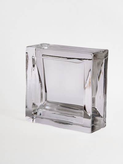 Стеклянный кирпич Glassio Куб бесцветный 15x15x6 см