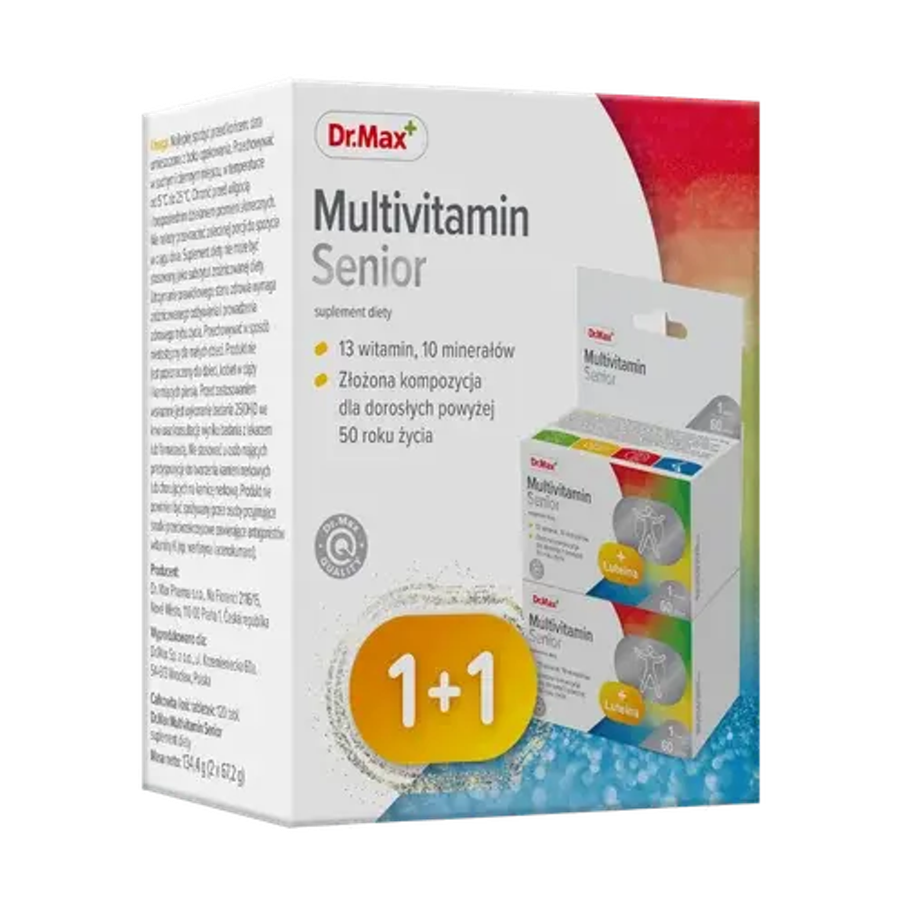 Доктор Макс Мультивитамины для пожилых 60+ - 60 таблеток