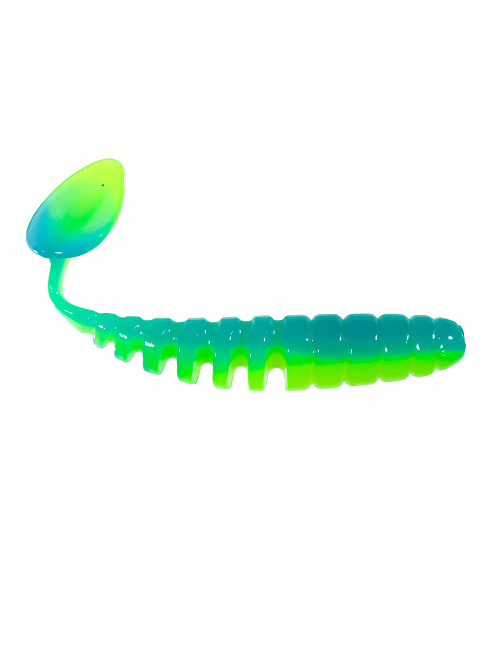 Приманка ZUB-SHAD 120мм(4,7")-5шт, (цвет 020) синий верх - желтый низ