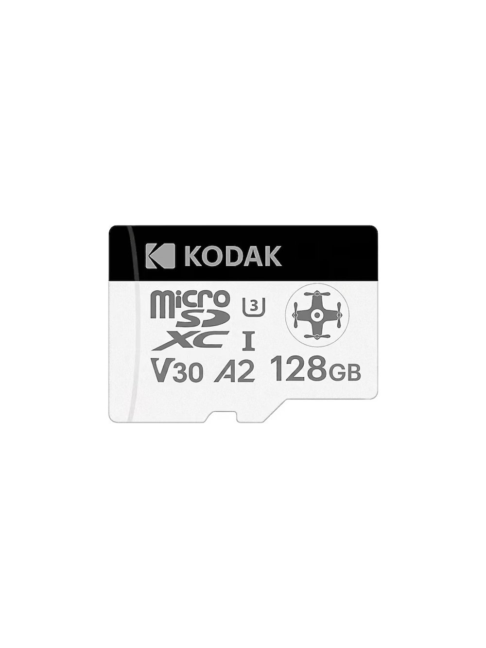 Карта памяти Kodak KU390 Drone Memory 128GB microSDXC UHS-I U3 V30 A2, R/W 160/140 МБ/с