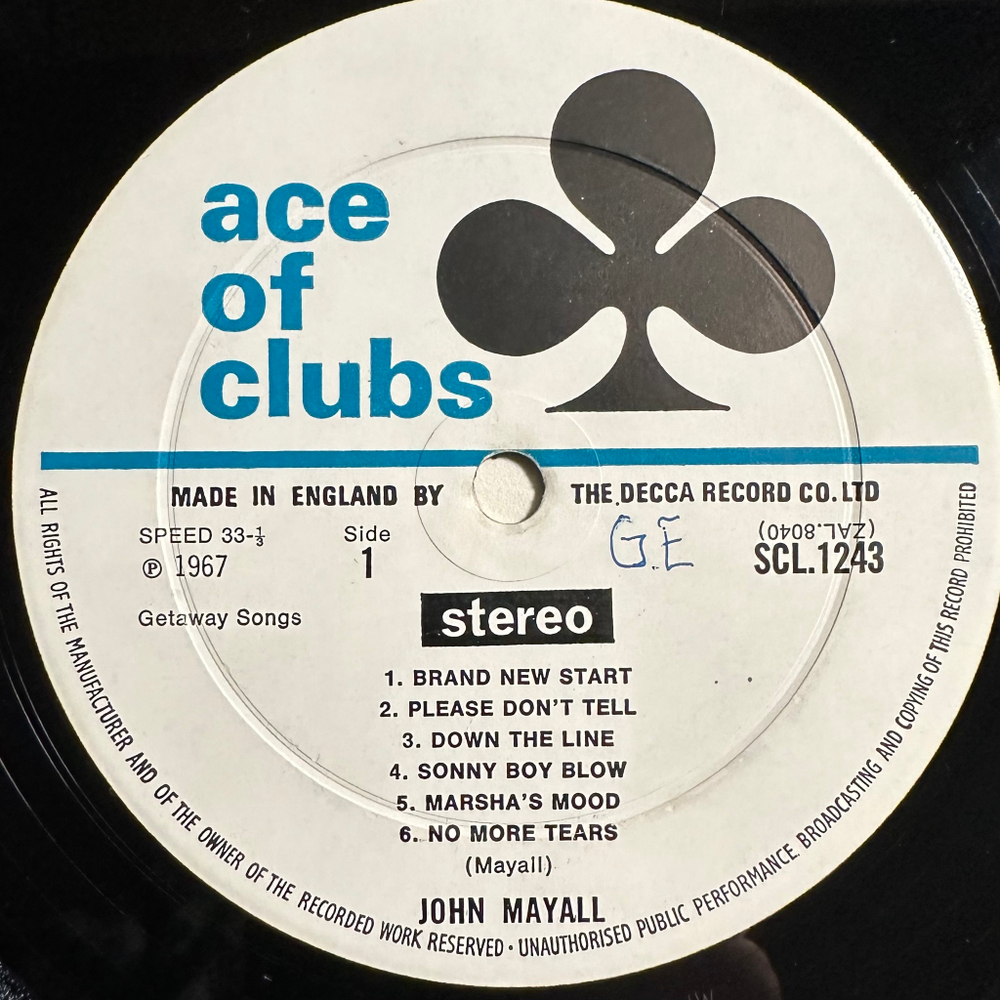 John Mayall - The Blues Alone (Англия 1967г.)