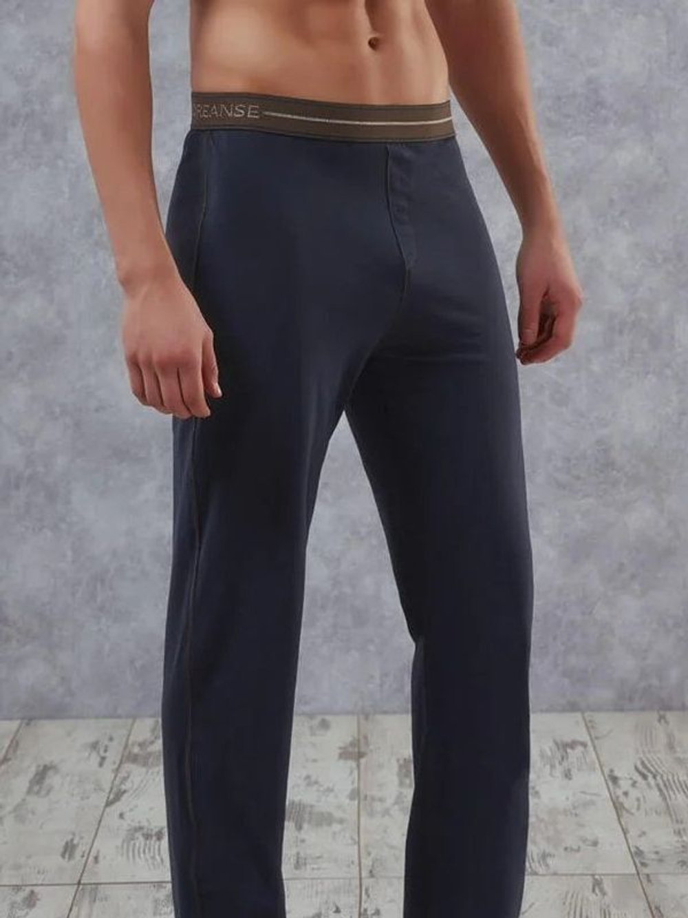 Удобные домашние мужские брюки Doreanse Jeans (Размер: XXL) (Цвет: темно-синий)