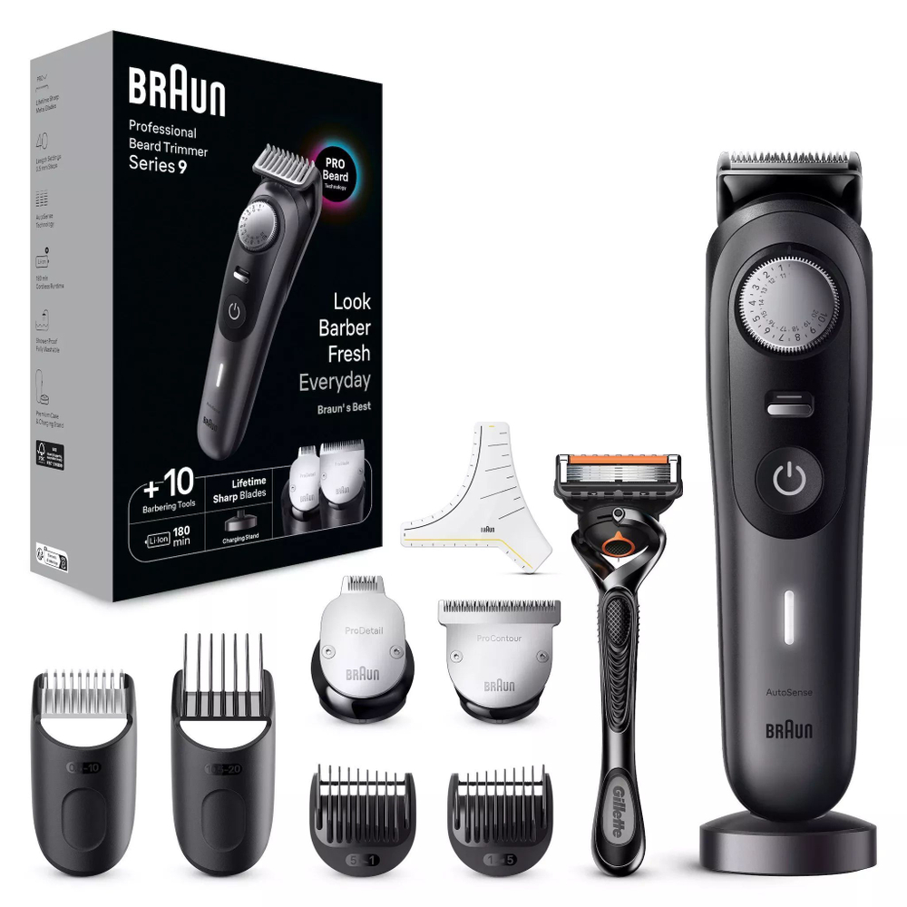 Триммер Braun BT9421 + Электробритва Gillette ProGlide