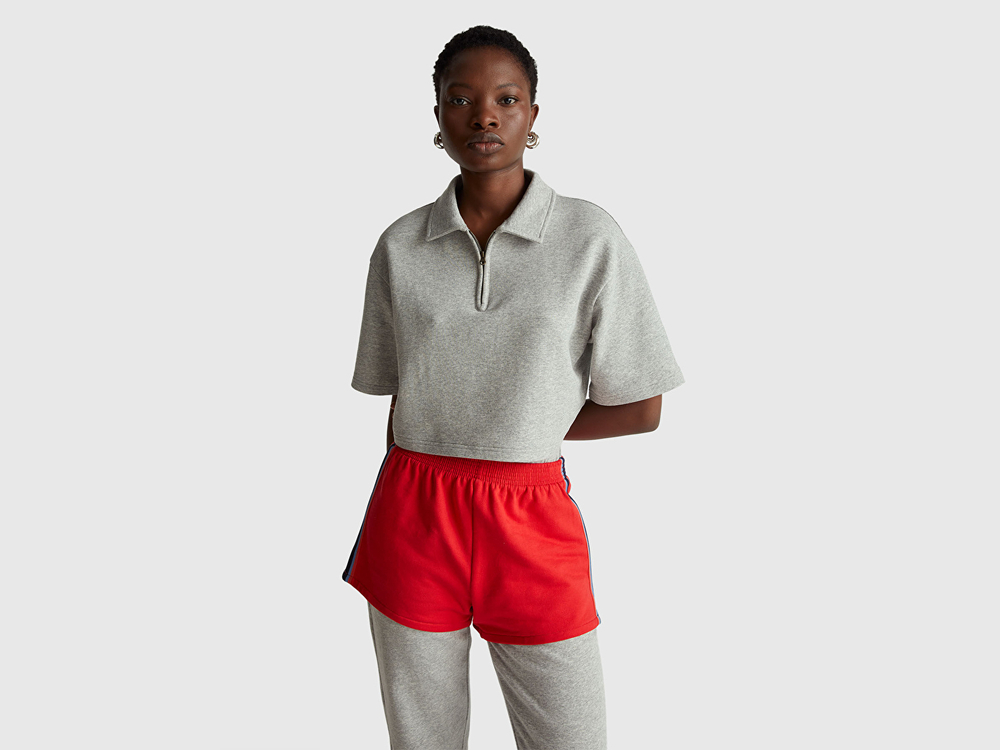 Benetton Футболка-поло Stranger Things, серый меланж