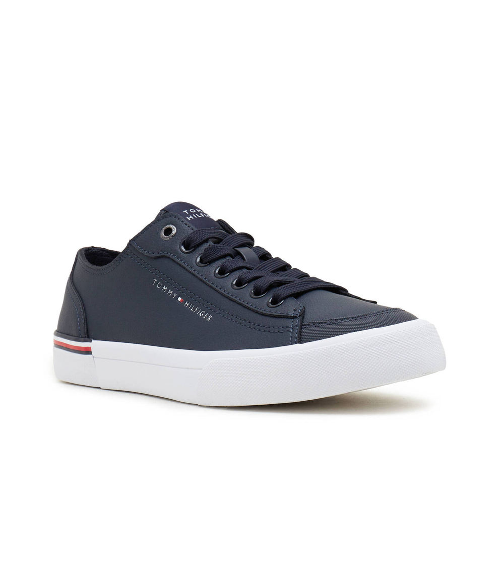 Кожаные кроссовки Tommy Hilfiger - темно-синий(FM0FM04953)