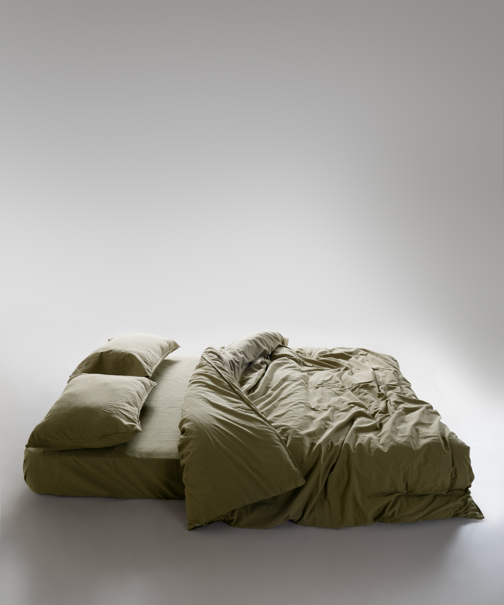 Lımasso КПБ 4 пр. Stonewashed Standart Akdeniz Yeşili пододеяльник 200*220, простынь 240*260, наволочки 50*70 2шт
