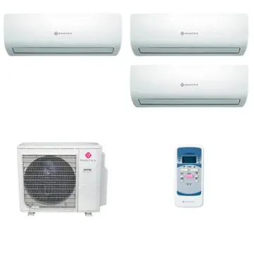 Мультисплит система на 3 комнаты Dantex RK-M09C2N x 3 / RK-4M27HM2E-W