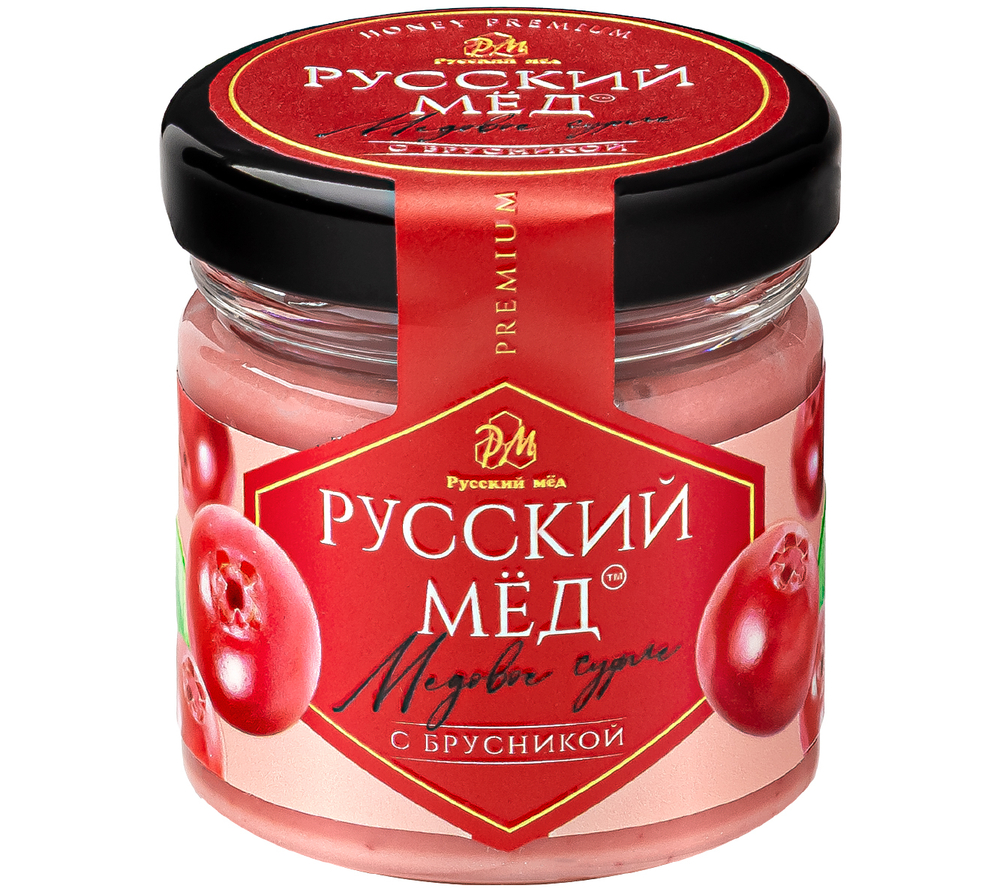 Медовое суфле с брусникой Русский мёд 40 мл