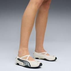 PUMA Женские кроссовки-балетки H-Street, белый/серебряный