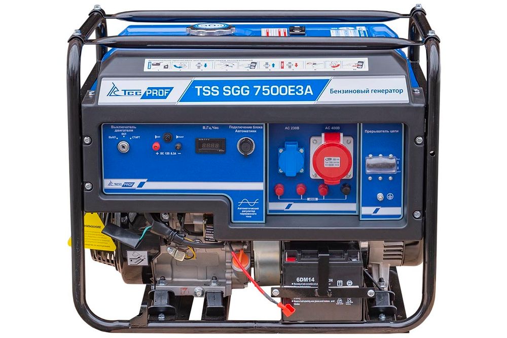Бензогенератор трехфазный TSS SGG 7500E3A - [7.5 кВт / 13.5 А]