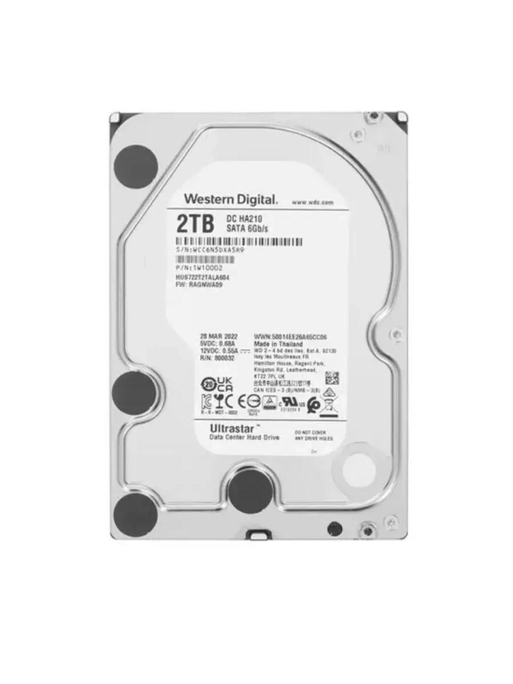 3.5" 2 ТБ Жетский диск Ultrastar DC HA210 1W10002